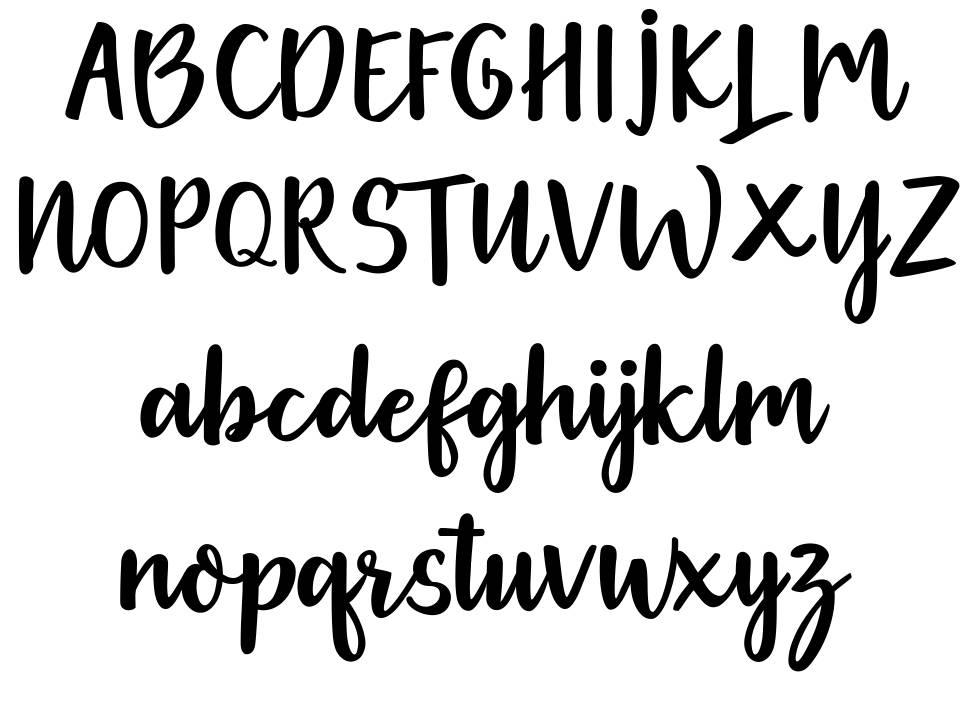 Gethania font Örnekler