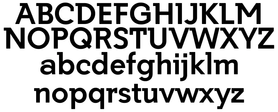 Getho font specimens