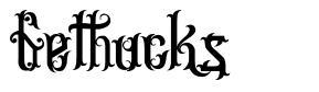 Gethucks шрифт