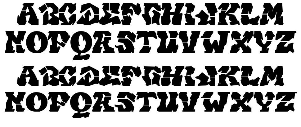 Getrok font specimens