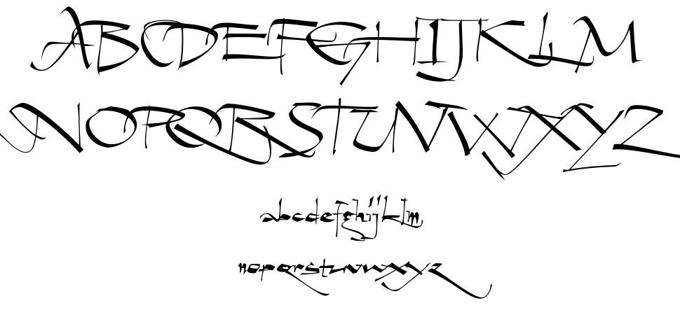 Geza Script フォント 標本