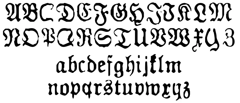 GF Gesetzfont specimens