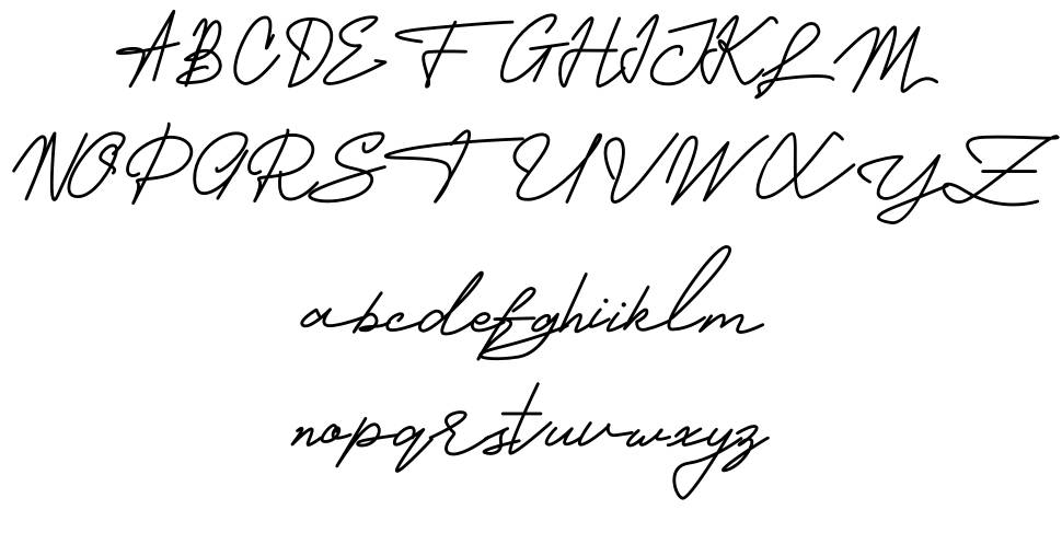 Ghavela Signature font