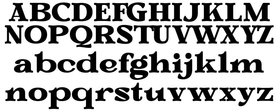 Ghola font specimens