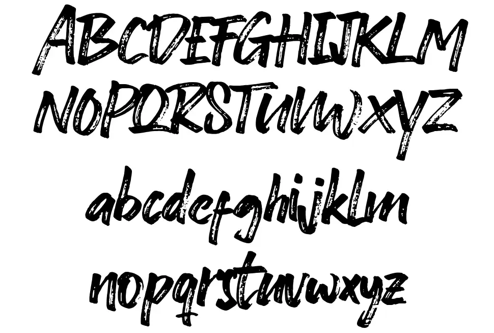 Ghost Brush font by Azetype Std. FontRiver