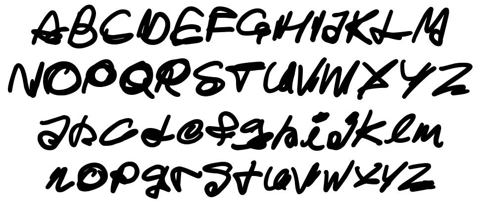 Ghost House font specimens