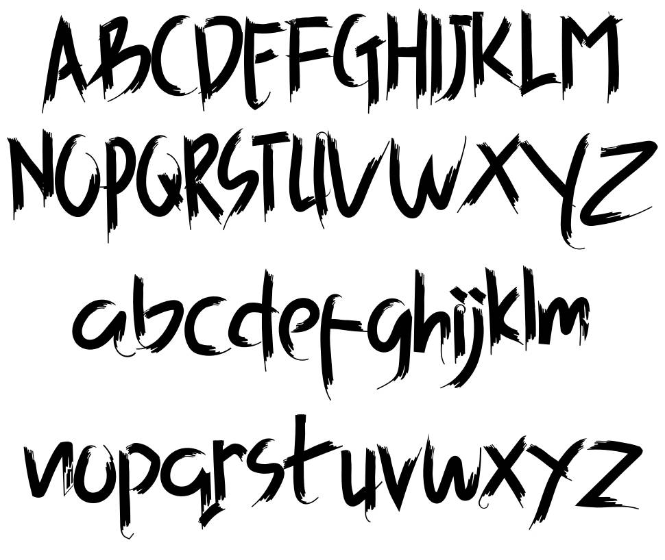 Ghost Hunter font specimens