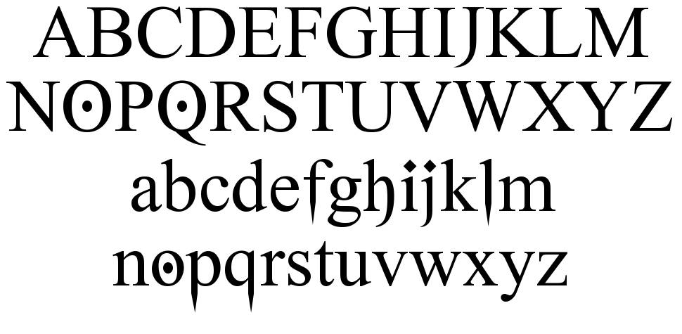 Ghost Theory font specimens