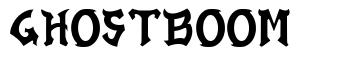 Ghostboom font