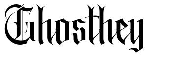 Ghosthey font