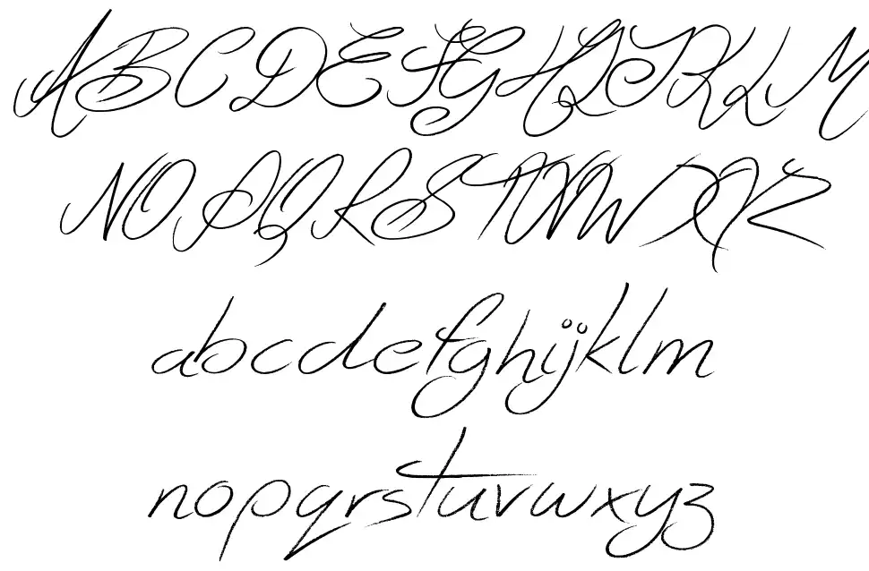 Ghosting font Örnekler