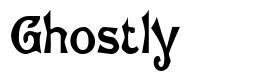 Ghostly font