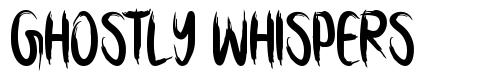 Ghostly Whispers font