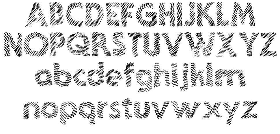 Ghotic Sketch font Specimens