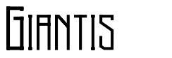 Giantis шрифт