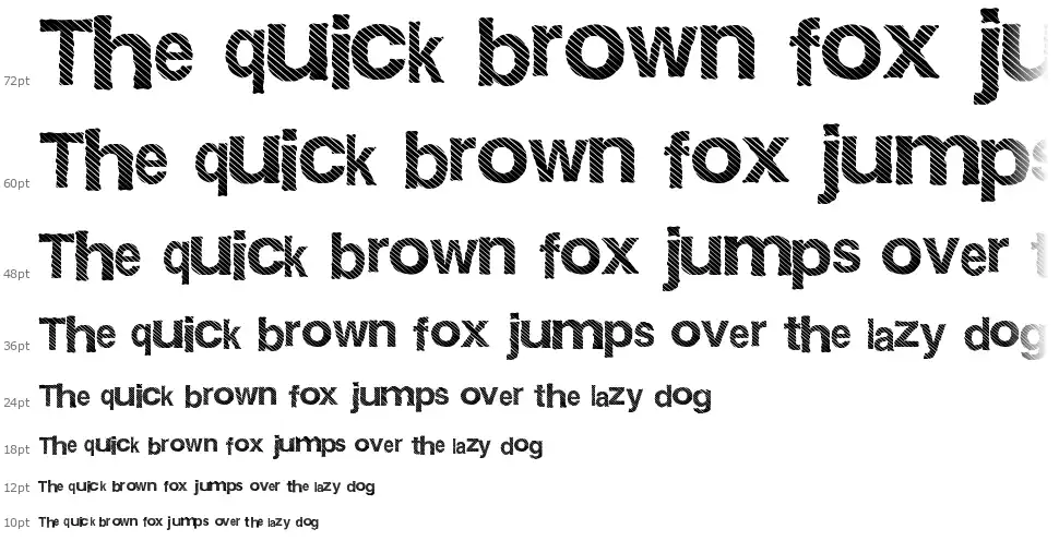 Gift Wrapfont waterfall