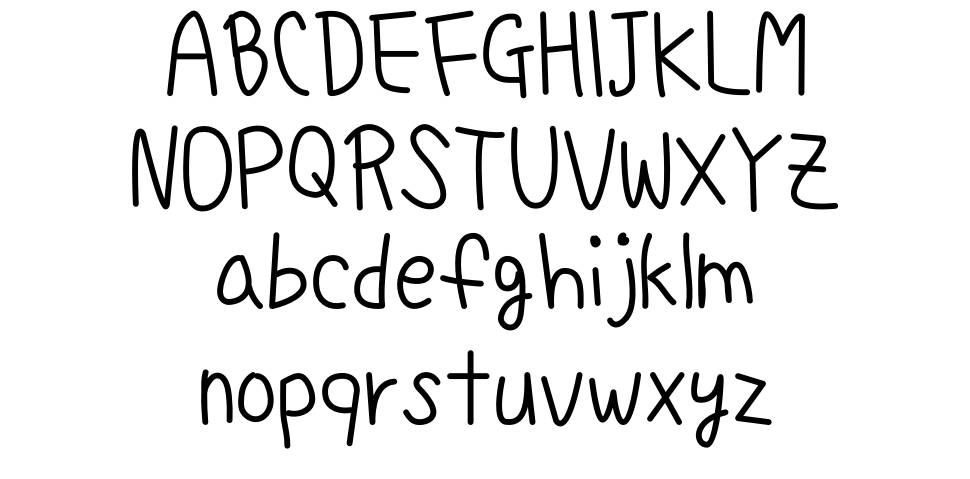 Gigi handwriting font Örnekler