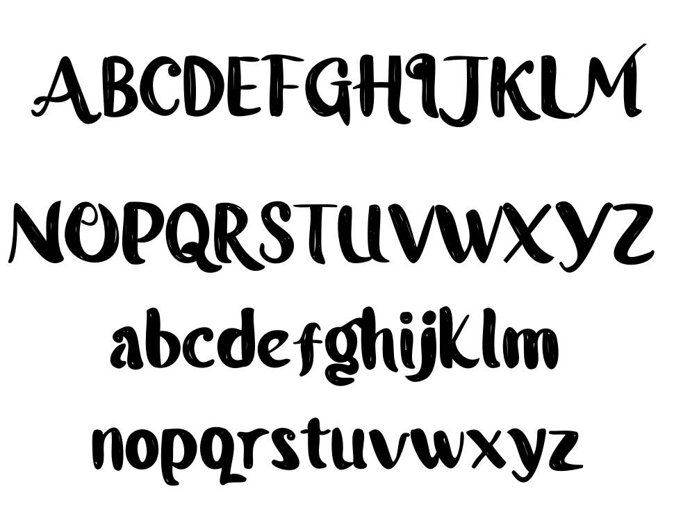 Gigihpu font Örnekler