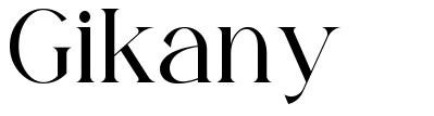 Gikany font