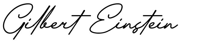Gilbert Einstein шрифт