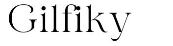 Gilfiky font