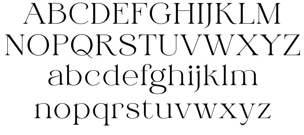 Gilfiky font specimens