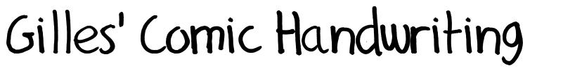 Gilles' Comic Handwriting шрифт
