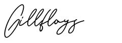 Gillfloys font