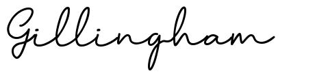 Gillingham schriftart