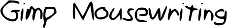 Gimp Mousewriting