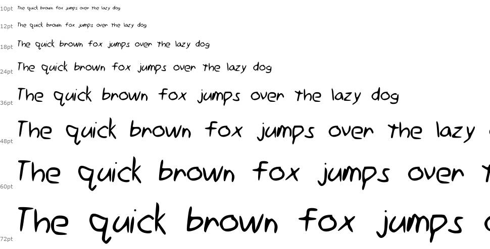 Gimp Mousewriting font Şelale