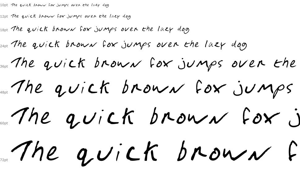 Gimp Scribble font Şelale
