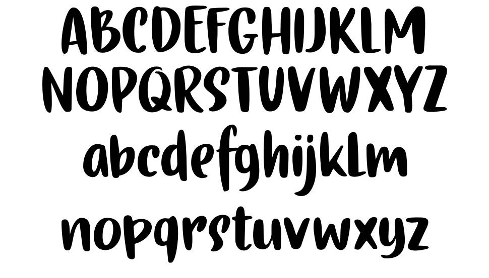 Gingerline font Örnekler