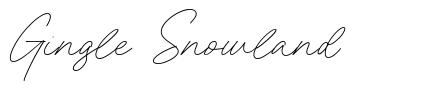 Gingle Snowland schriftart