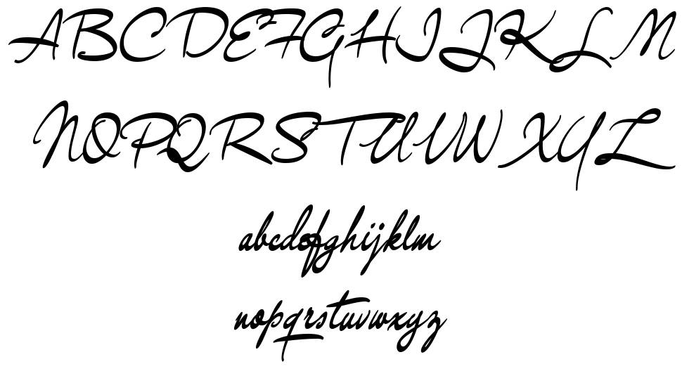 Gingo font specimens