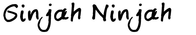 Ginjah Ninjah font