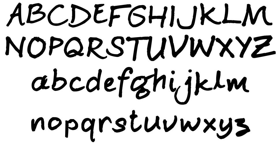 Ginjah Ninjah font specimens