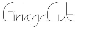 GinkgoCut písmo