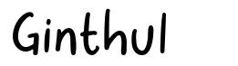 Ginthul шрифт