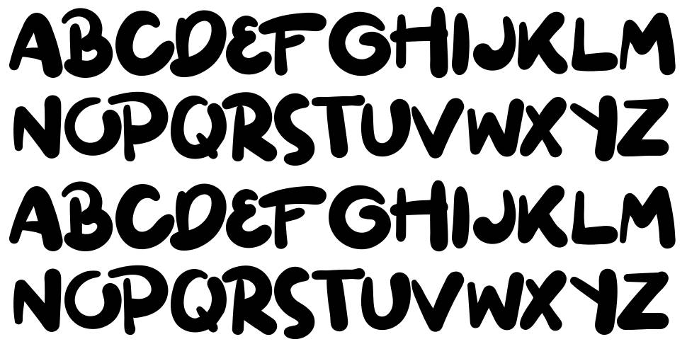 Ginuks font specimens