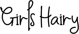 Girls Hairy schriftart