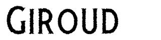 Giroud шрифт