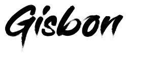 Gisbon шрифт