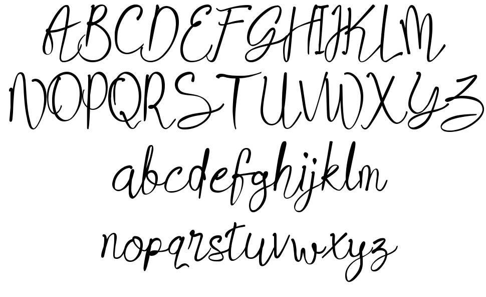 Gisellina font specimens