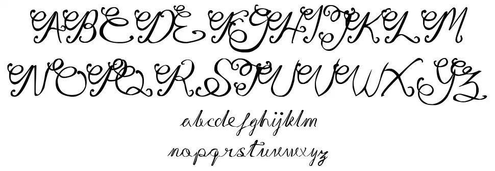 Gita Scriptfont specimens