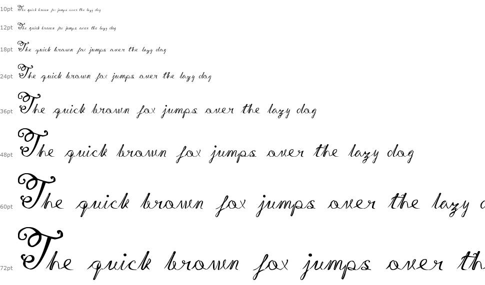 Gita Script font Waterfall