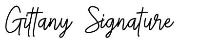 Gittany Signature font