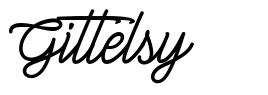 Gittelsy шрифт