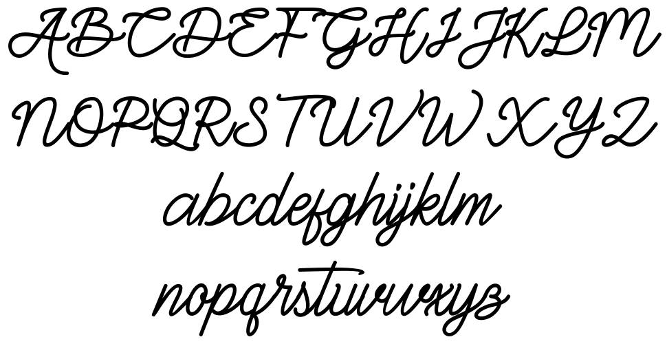 Gittelsy font specimens