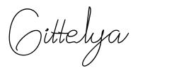 Gittelya шрифт